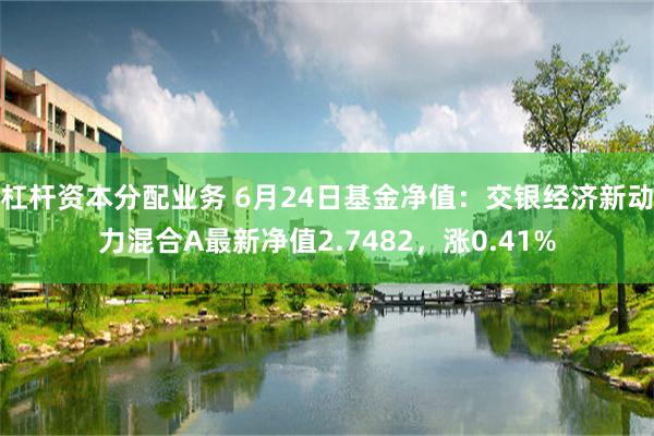 杠杆资本分配业务 6月24日基金净值：交银经济新动力混合A最新净值2.7482，涨0.41%